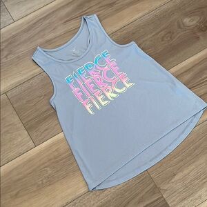 Exertek Gray Tank Top with High-Low Hemline